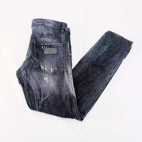 Dsquared2 Men's Button Down Clement Jean Ripped Distressed SZ48 Mint - Picture 12 of 12